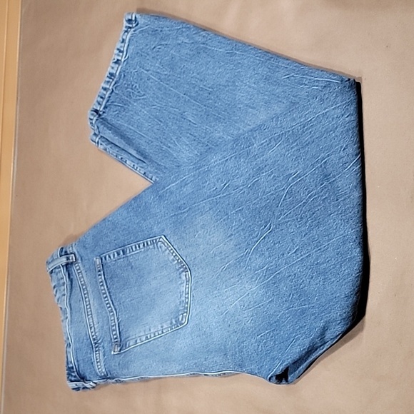 LOFT Size 31 / 12 High Waist Straight Crop Denim Blue Jeans Gently Used Cond. - Picture 1 of 14